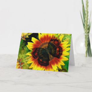 Carte Fleur de papillon