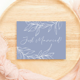 Carte Fleur de Pervenche Mariage Juste Marié