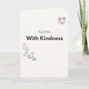Carte Fleur de professeur Grandir avec gentillesse
