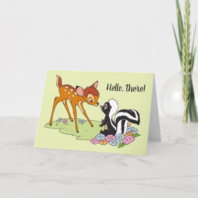 Carte Fleur de rencontre Bambi (Devant)