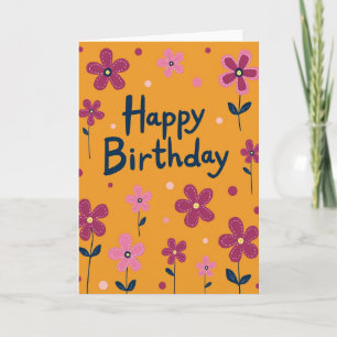 Carte Fleur de Script Douce