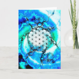 Carte Fleur De Vie - Façons Colorées 2