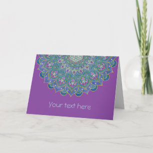 Carte Fleur De Vie - Mandala India Style 1