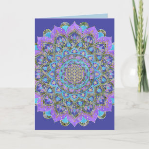 Carte Fleur De Vie - Mandala India Style 2