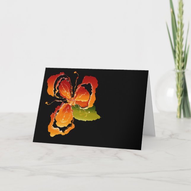 Carte fleur d'orange (Devant)