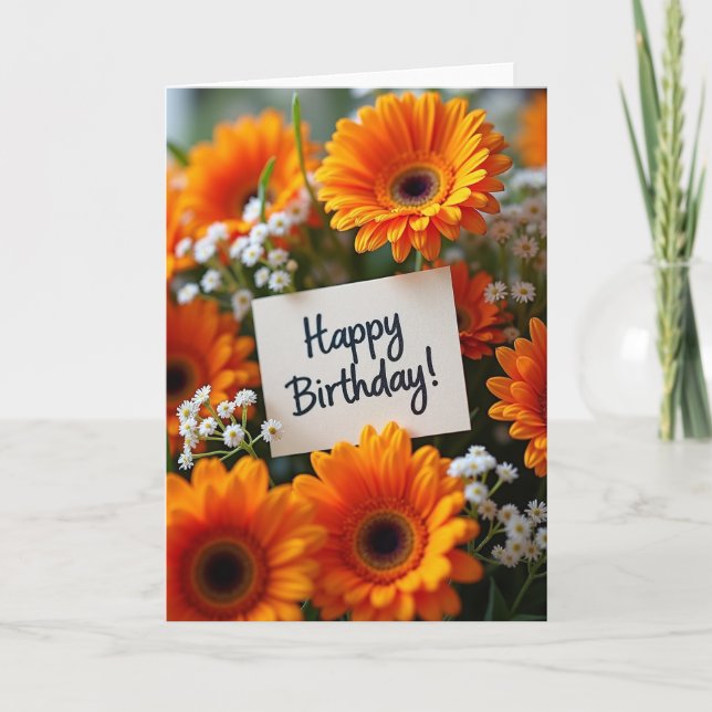Carte Fleur d'Orange Clair (Devant)