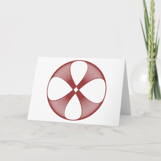 Carte Fleur en Spirale (Devant)