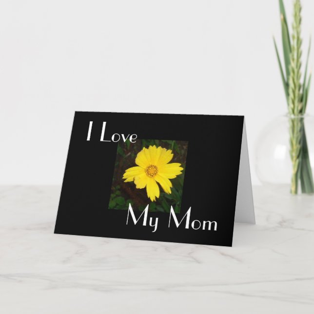 Carte Fleur jaune (Devant)