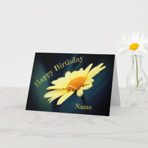 Carte Fleur marguerite glorieuse Anniversaire personnali