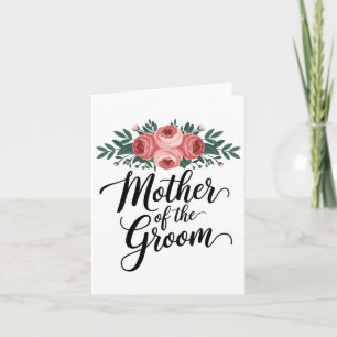 Carte Fleur Mère Du Wedding shower Groom Maman De