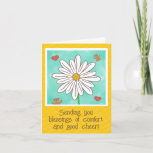 Carte Fleur Mignonne Daisy Avec Nounours Se Bien Bientôt