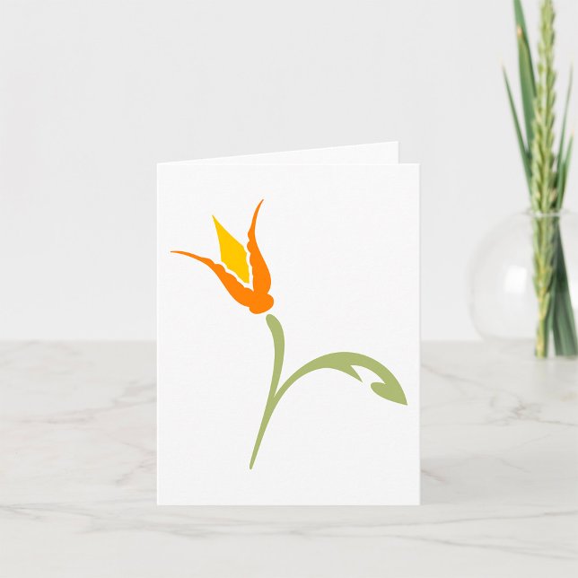 Carte Fleur orange (Créateur téléchargé)