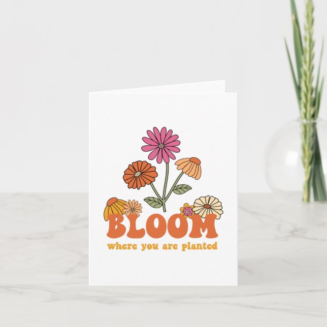 Carte Fleur Où Vous Êtes Plantés (Devant)