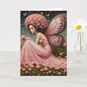 Carte Fleur rose