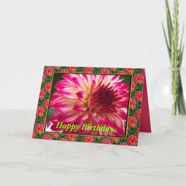 Carte Fleur rose (Devant)