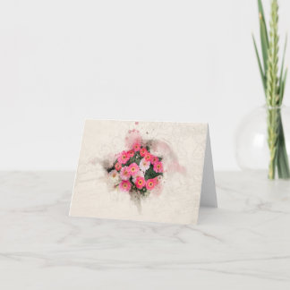 Carte Fleur rose de marais