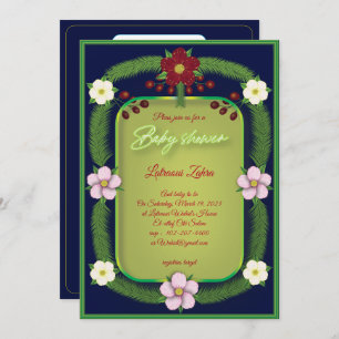 Carte Fleur rouge. A