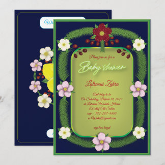 Carte Fleur rouge. A