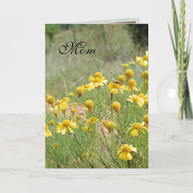 Carte Fleur sauvage de la Fête des mères par Janz (Devant)