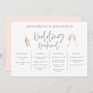 Carte Fleur sauvage girly mariage week-end itinéraire mo