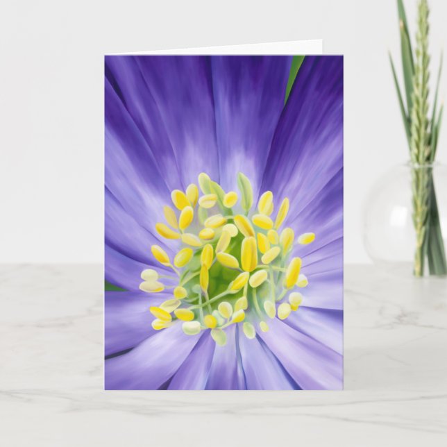 Carte Fleur sauvage pourpre (Devant)