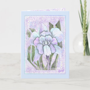 Carte Fleur Smeraldo & fleur de neige