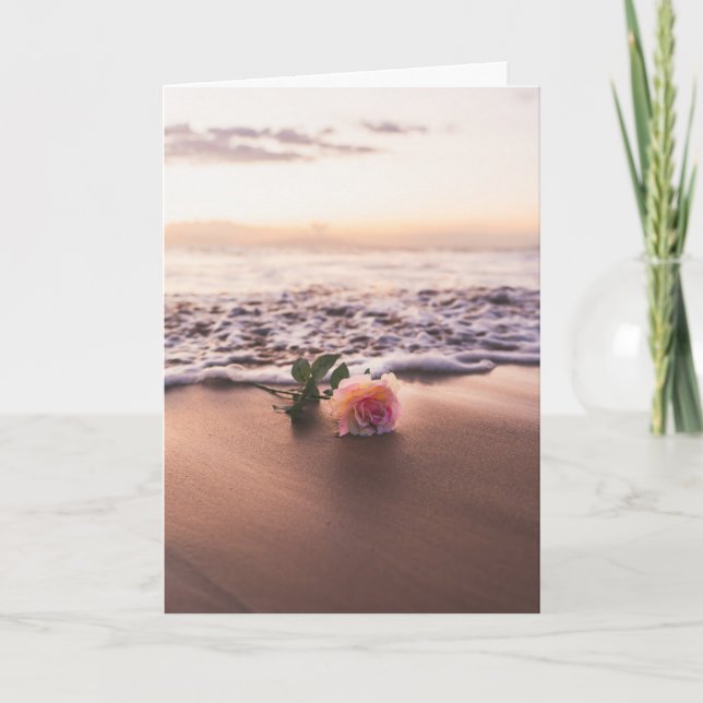 Carte Fleur sur le rivage | Amour | Anniversaire (Devant)