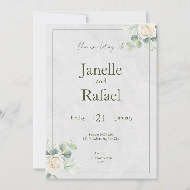 Carte Fleurie  (Devant)