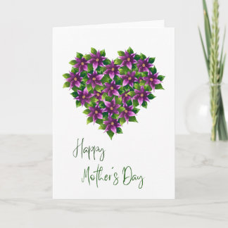 Carte Fleurie Aquarelle Bonne Fête Des Mères