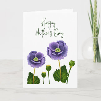 Carte Fleurie Aquarelle Bonne Fête Des Mères