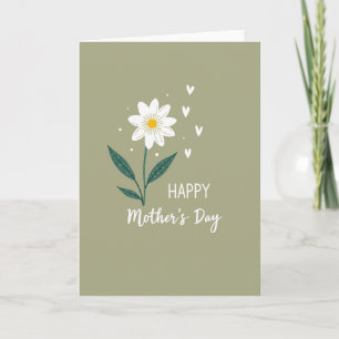 Carte Fleurie d'Affection pour Maman
