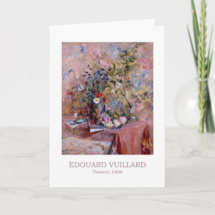 Carte Fleurs 1906 par Edouard Vuillard Joyeux anniversai