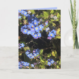 Carte Fleurs Blue Forget-Me-Not