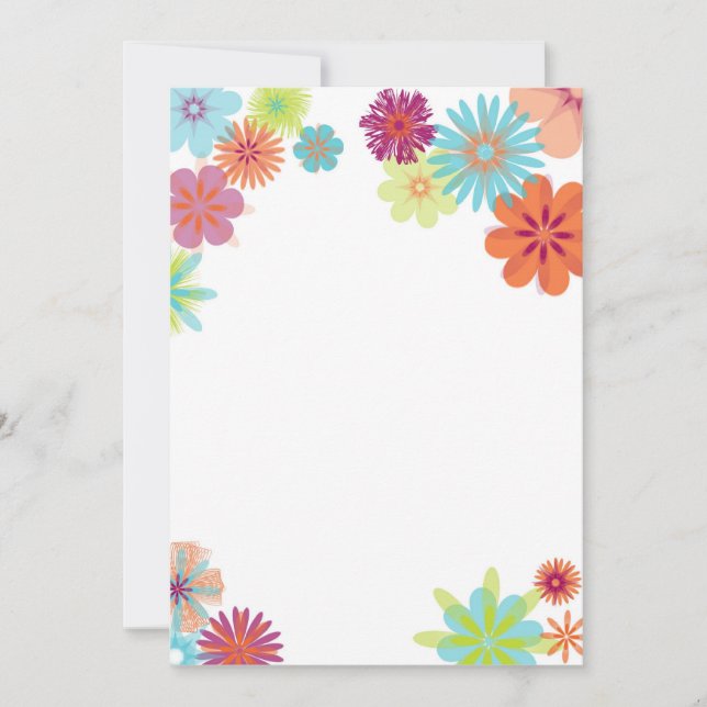 Carte Fleurs Brillantes (Devant)