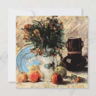 Carte Fleurs, Café et Fruit de Vincent van Gogh