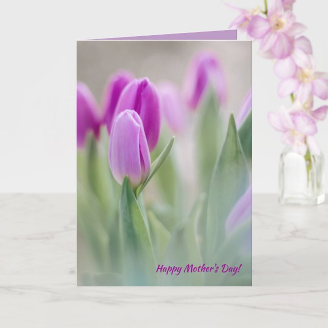 Carte Fleurs, Coeur de Dieu Cite la fête des mères (Orchidée)
