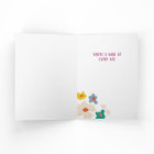 Fleurs colorées Babe à n'importe quel âge Annivers