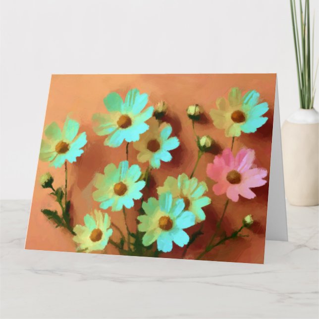 Carte Fleurs communes de Zinnia (Devant)
