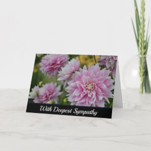 Carte Fleurs Dahlia rose au Jardin RHS Sympathie Wisley