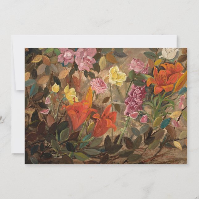 Carte Fleurs dans un jardin | Tadeusz Makowski (Devant)