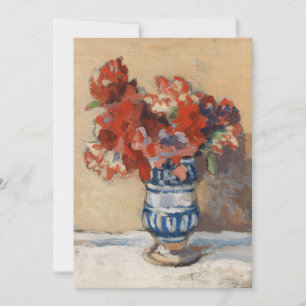Carte Fleurs dans un Vase Bleu Christopher Wood
