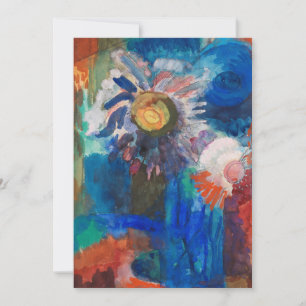 Carte Fleurs dans un Vase Bleu   Fritz Schaefler