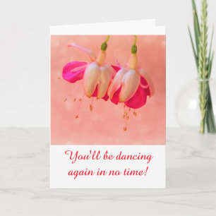 Carte Fleurs dansantes Soutien au cancer du sein