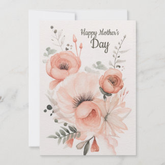 Carte Fleurs d'Aquarelle