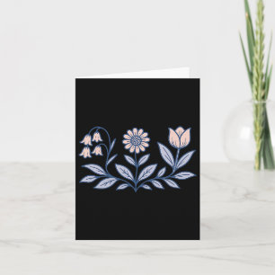 Carte Fleurs de Boho subtiles anti-Trump