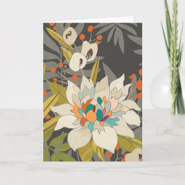 Carte Fleurs de crépuscule tropicaux (Devant)
