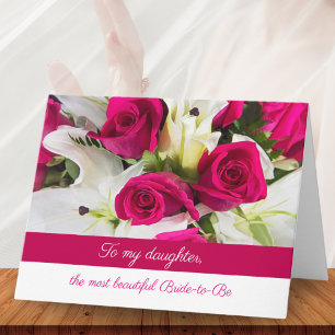 Carte Fleurs de Mariage Fille Mariée à Venir