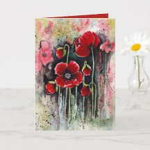 Fleurs De Pavot En Aquarelle