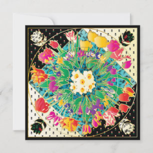 Carte Fleurs de printemps