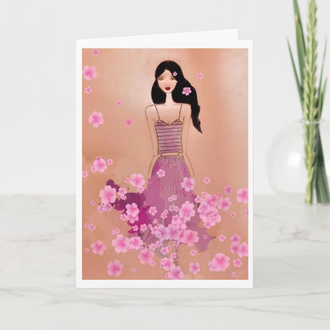Carte Fleurs de printemps (Devant)